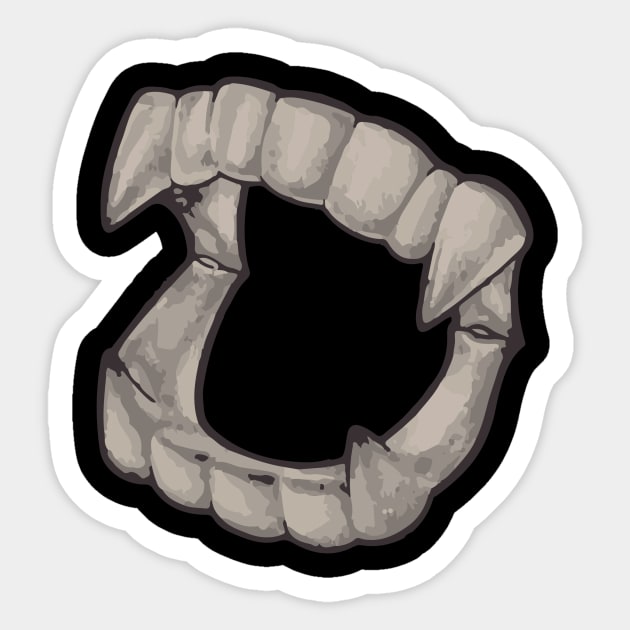 Vampire Teeth Logo Sticker by AlteredWalters